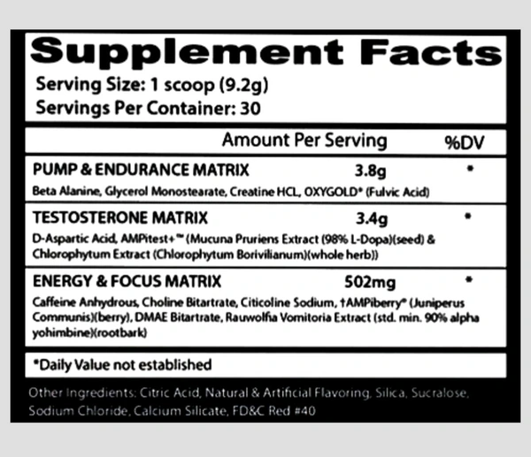 Insane Labz Psychotic Test 30 Serving - 276g, Watermelon