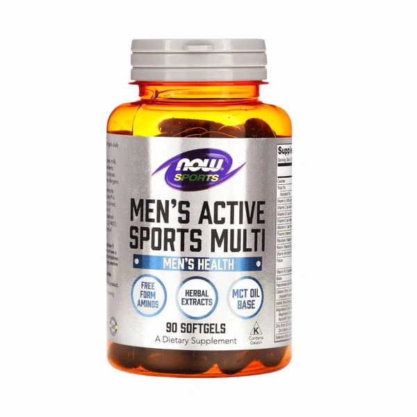 NOW Sports Men's Active Sports Multi -90 Softgels - 90 Softgels
