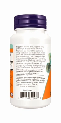 Now Magnesium Citrate 200 Mg - 240 Veg Capsules