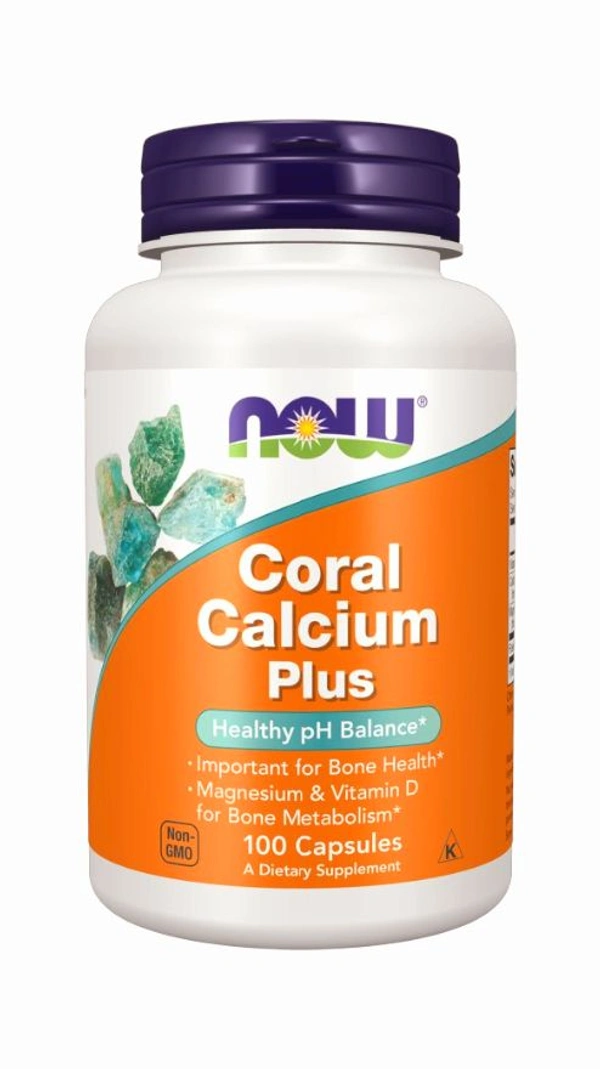Now Coral Calcium Plus - 100 Capsules