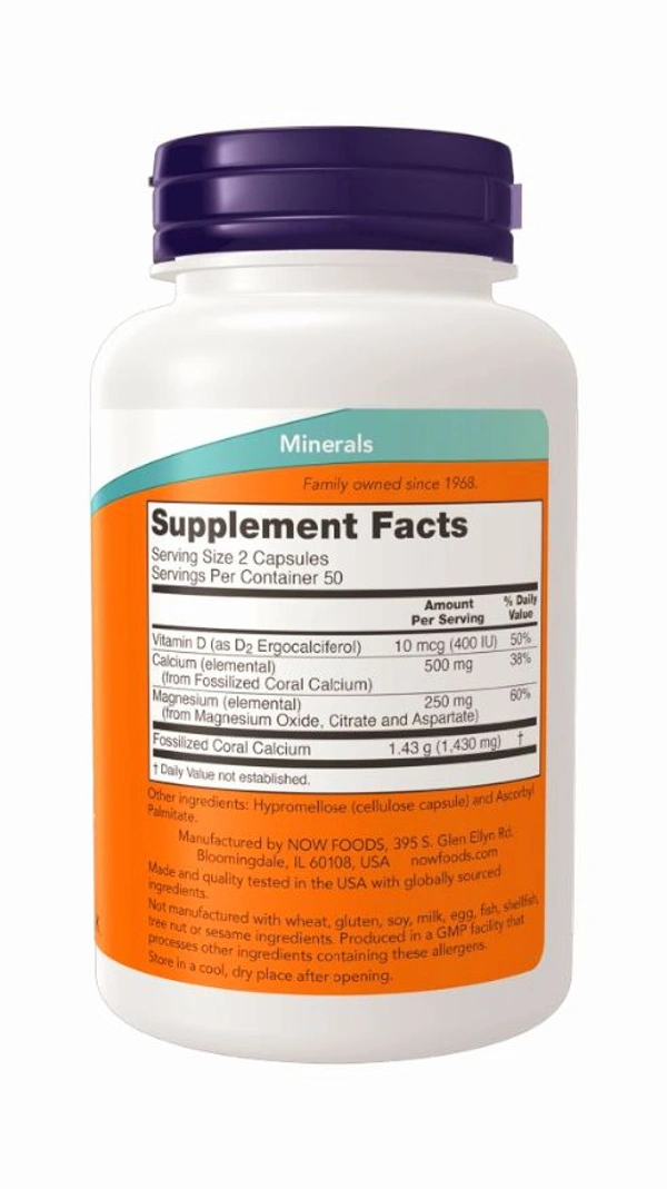 Now Coral Calcium Plus - 100 Capsules