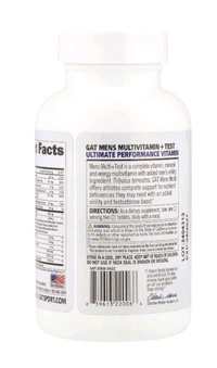 GAT Sport Mens Multi + Test - 60 Tablets