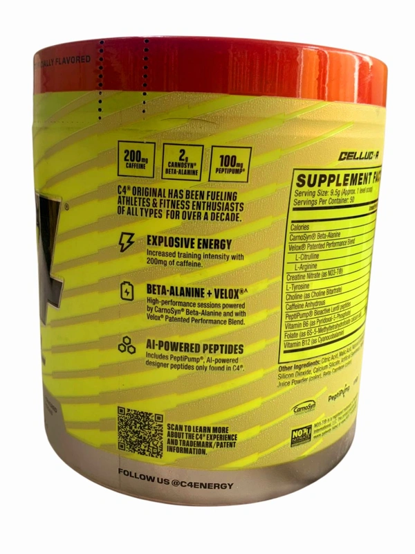 Cellucor C4 Original Pre-Workout 50 Servings - 475g, Fruit Punch