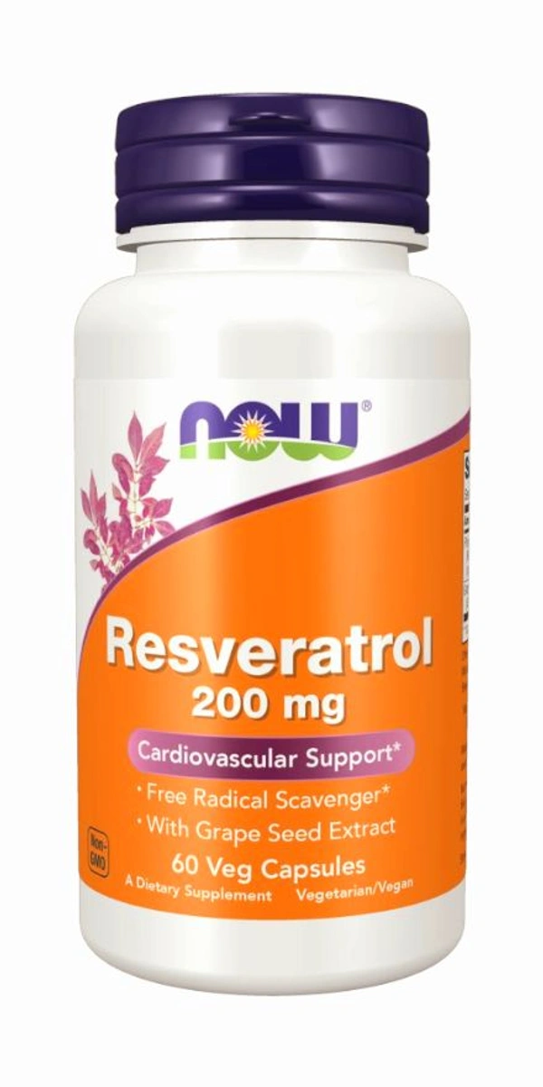 Now Resveratrol 200 mg - 60 Veg Capsules