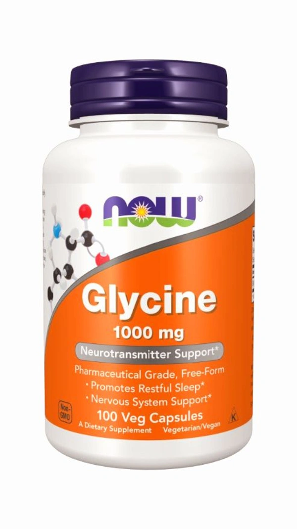Now Glycine 1000 mg - 100 Veg Capsules