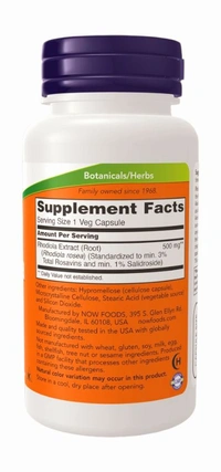Now Now Rhodiola 500 mg - 60 Veg Capsules