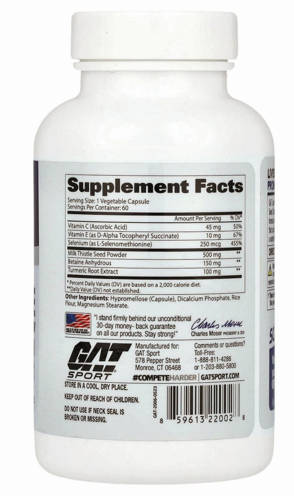 GAT Sport Liver Cleanse - 60 Veg Capsules