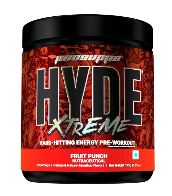 ProSupps Hyde Xtreme Pre Workout 30servings - (195 g), Fruit Punch