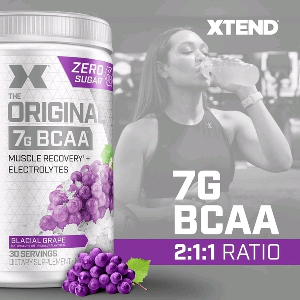 Scivation Xtend Original BCAA Powder 30 Servings - Glacial Grape