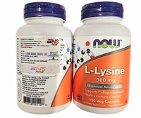 Now L-Lysine 500 mg - 100 Veg Capsules