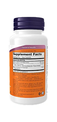Now Alpha Lipoic Acid, Extra Strength 600 mg - 120 Veg Capsules