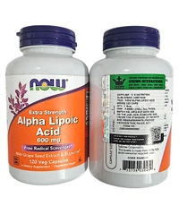 Now Alpha Lipoic Acid, Extra Strength 600 mg - 120 Veg Capsules