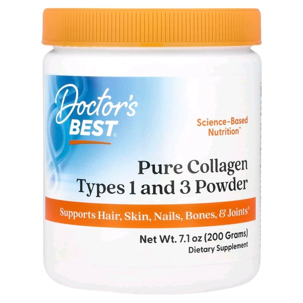 Doctor's Best Pure Collagen Types 1 and 3 Powder - 7.1 oz (200 g)