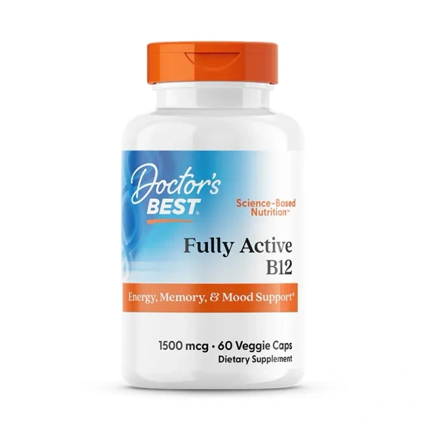 Doctor's Best Fully Active B12, 1,500 mcg - 60 Veggie Caps