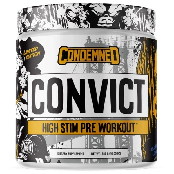 Condemned Convict Pre-Workout  - 25 servings, BlueBerry Lemonade