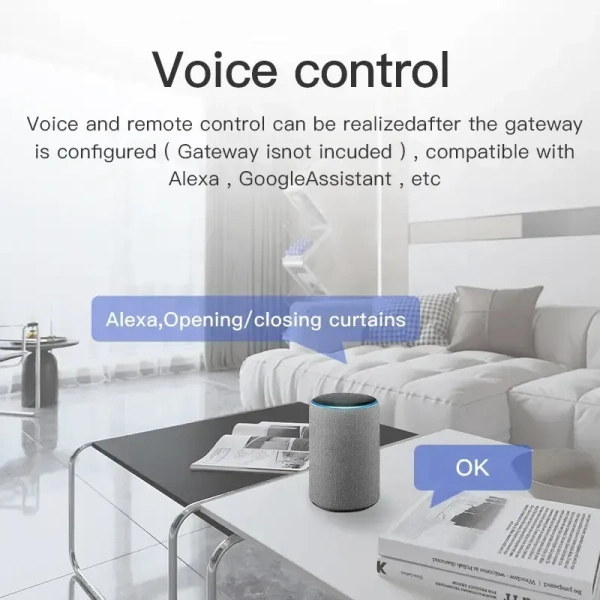 RSH 3 in 1 Smart Curtain Robot Opener Tuya WiFi Remote Control Wireless Automatic Curtains Driver with Alexa Google Home