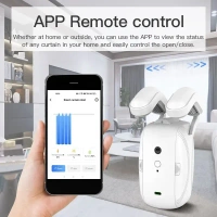 RSH 3 in 1 Smart Curtain Robot Opener Tuya WiFi Remote Control Wireless Automatic Curtains Driver with Alexa Google Home