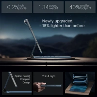Easy Set up the Laptop-like Keyboard case Cover for 10th-generation iPad Models 11-Color Backlight Keyboard with Shortcuts - Madison