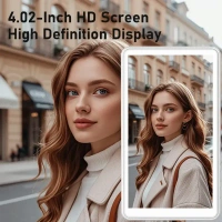 Wireless Magnetic Mount Vlog Selfie Monitor Screen Rear Camera for Selfie Vlog Live Stream for iPhone Android Phone