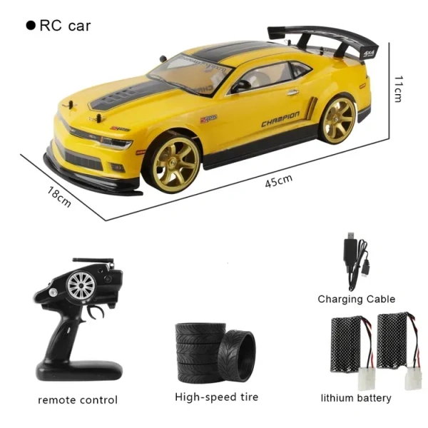 1/10 Rc Car High Quality Material Plastic Electronic Components Super Fast Remote Control Car