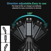 3A 4In 1 Starlight Car Charger, 4 Port - 7-day return policy” or “Easy replacement”