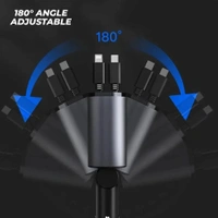 Retractable 4-in-1 Fast Car Charger