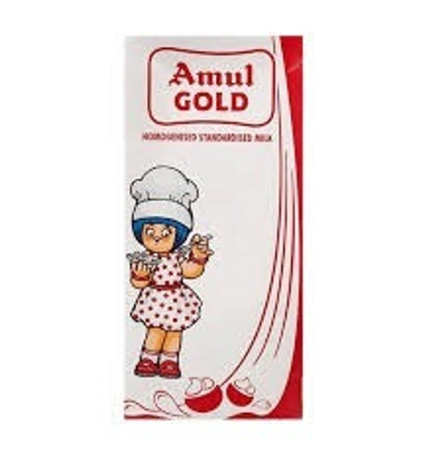 Amul Gold Full Cream Pack (Homogenised Milk) - 1 ltr - 1 ltr