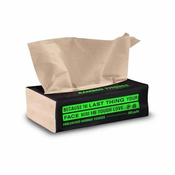 Beco Super Soft Bamboo Face Tissue - Buy 3 Get 3 Free (2 Ply) - 6 pack x 100 pulls