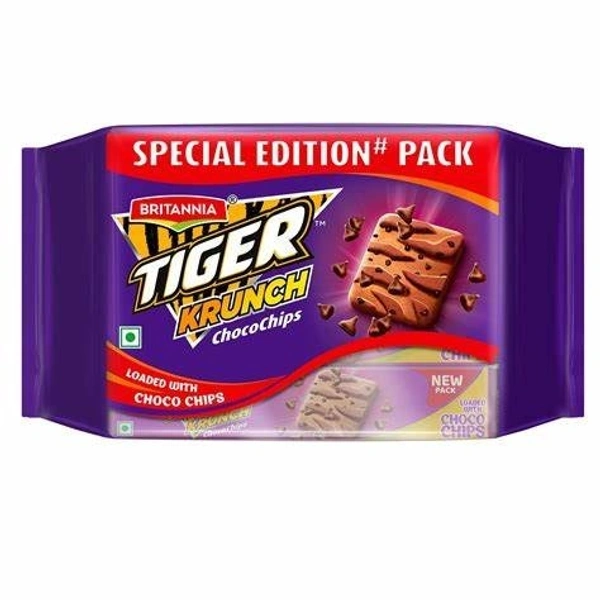 Britannia Tiger Krunch Choco chips Cookies - 400 gm