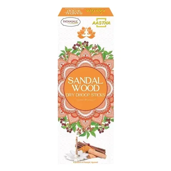 Patanjali Sandalwood Dry Dhoop Sticks - 200 g
