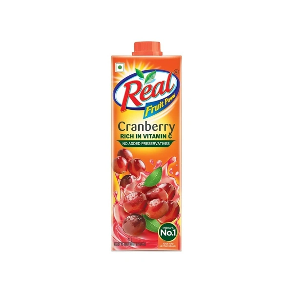 Real Fruit Power Cranberry Juice - 1 ltr - 1 ltr