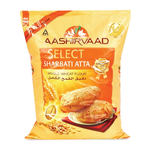 Aashirvaad Select Whole Wheat Sharbati Atta (5 kg) - 5 kg