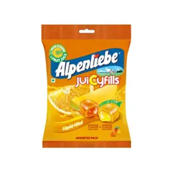 Alpenliebe Juicyfills Assorted Candy (40 Pieces) - 144 gm - 144 gm