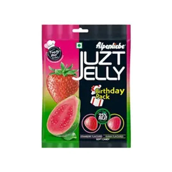 Alpenliebe Juzt Jelly Assorted Birthday Candy (Pack 90 Pieces) - 333 gm - 333 gm