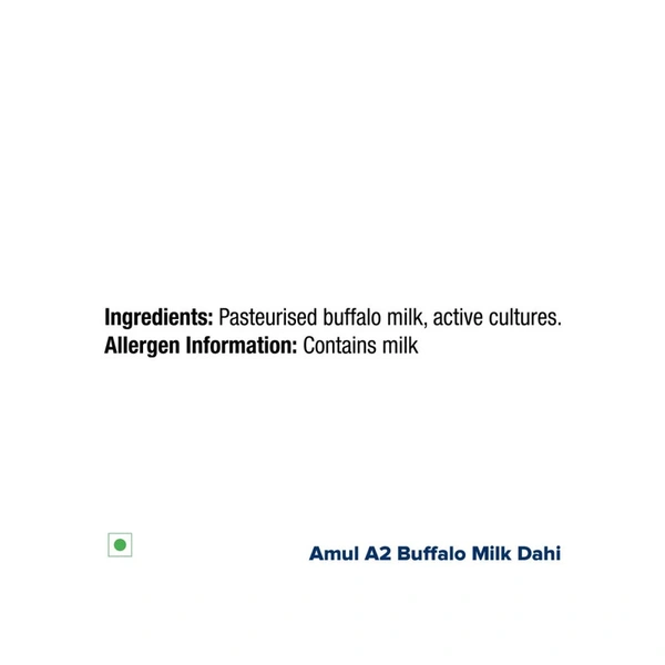 Amul A2 Buffalo Milk Curd - 200 gm