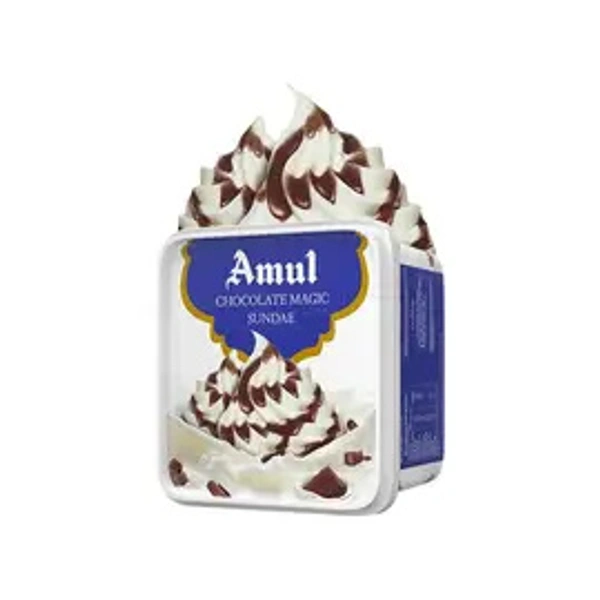 Amul Chocolate Magic Sundae Ice Cream Tub - 1 ltr - 1 ltr