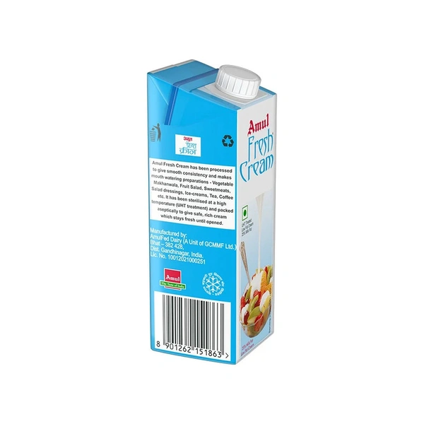 Amul Fresh Cream - 250 ml - 250 ml