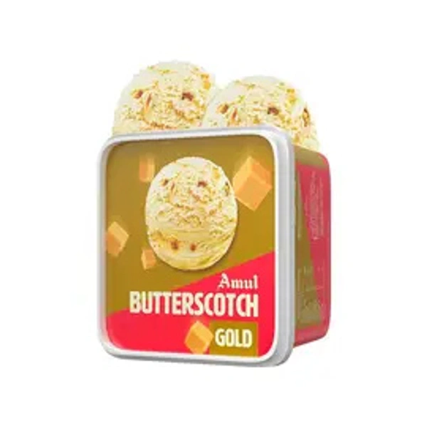 Amul Gold Butterscotch Ice Cream Tub - 1 ltr - 1 ltr