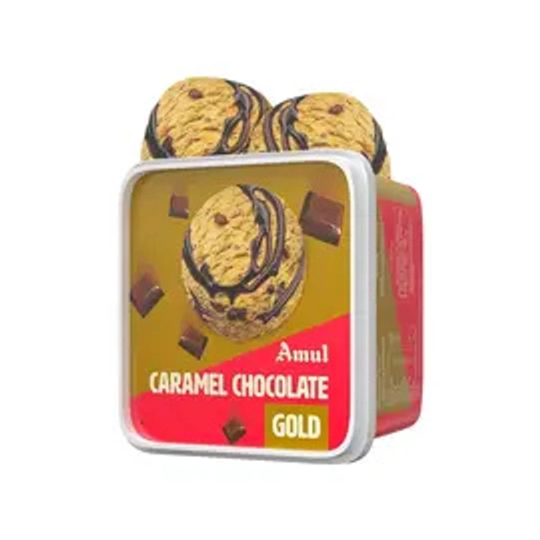 Amul Gold Caramel Chocolate Ice Cream Tub - 1 ltr - 1 ltr