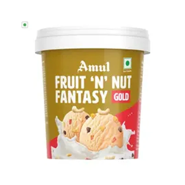 Amul Gold Fruit N Nut Fantasy Ice Cream Cup - 125 ml - 125 ml