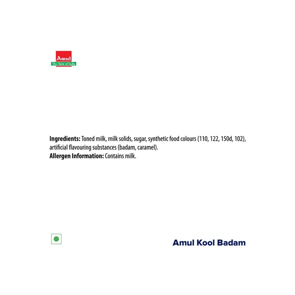 Amul Kool Badam Flavour - 180 ml