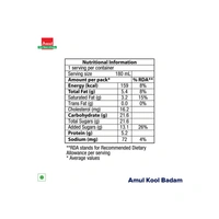 Amul Kool Badam Flavour - 180 ml