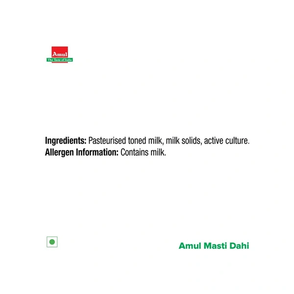 Amul Masti Curd - 400 gm