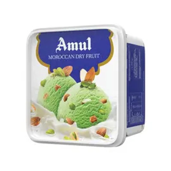 Amul Moroccan Dry Fruit Flavoured Ice Cream Tub - 1 ltr - 1 ltr
