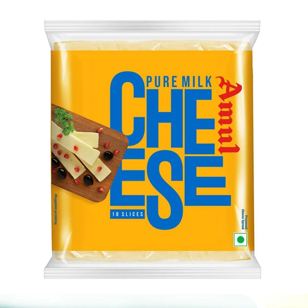 Amul Pure Milk Cheese Slices 10 piece - 200 gm