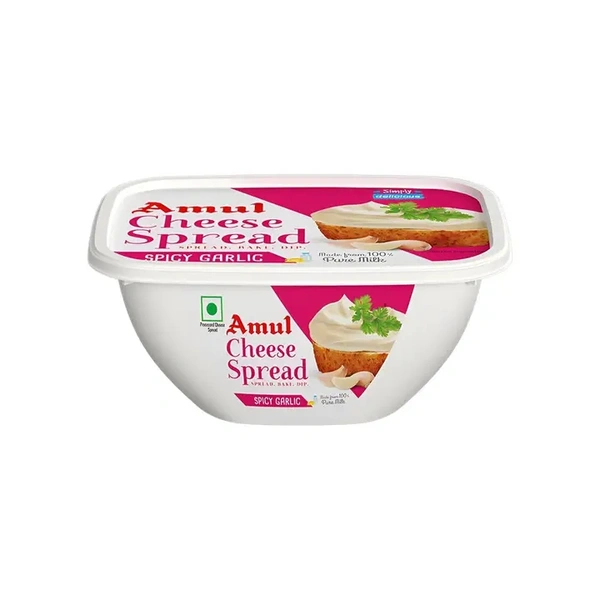 Amul Spicy Garlic Cheese Spread - 200 gm