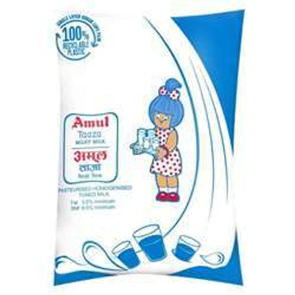 Amul Taaza Milky MIlk-1Ltr - 1 ltr