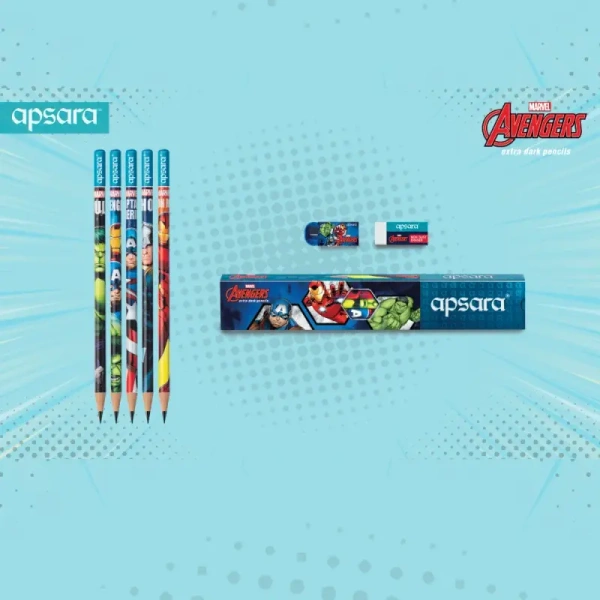 Apsara Marvel Avengers Print Pencils - 10 pcs, 1 pack (10 pieces)