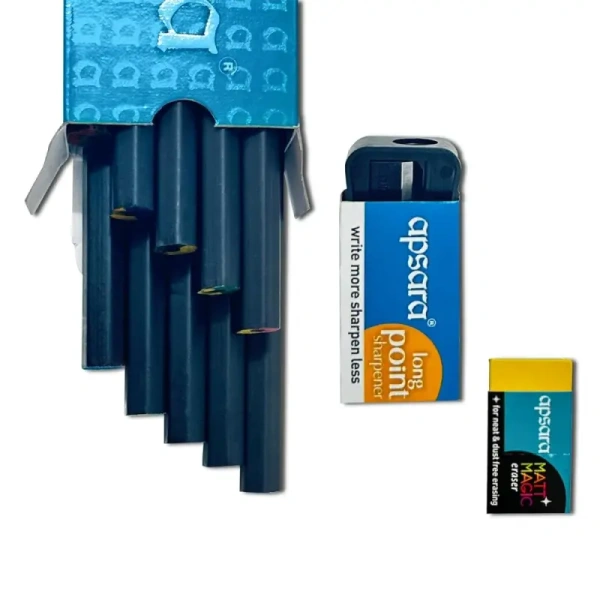 Apsara Matt Magic 2.0 Extra Dark Pencils - 10 pcs, 1 pack (10 pieces)