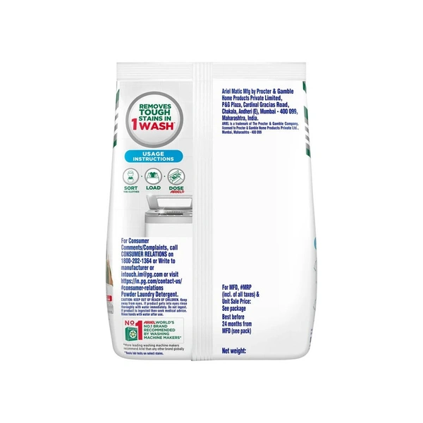 Ariel Front Load Detergent Powder - 2 kg - 2 kg